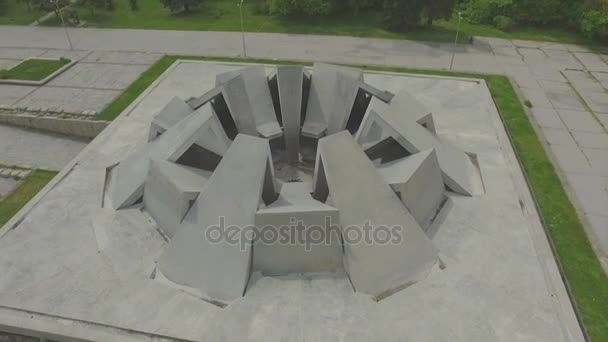 Aerial view of the Hillock of Fraternity — Stock Video