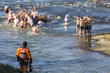 Epiphany ritüel Plovdiv, Bulgaristan.