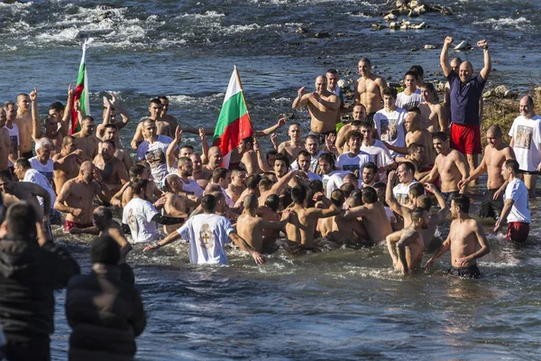 Epiphany ritual in Plovdiv, Bulgaria. — Stock Photo, Image