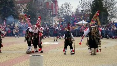 Kukeri - maskeli balo festival Rakovski, Bulgaristan