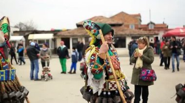Kukeri - maskeli balo festival Rakovski, Bulgaristan