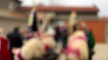 Kukeri - maskeli balo festival Rakovski, Bulgaristan