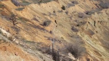 Bir maden Ocak üzerinde yavaş pan