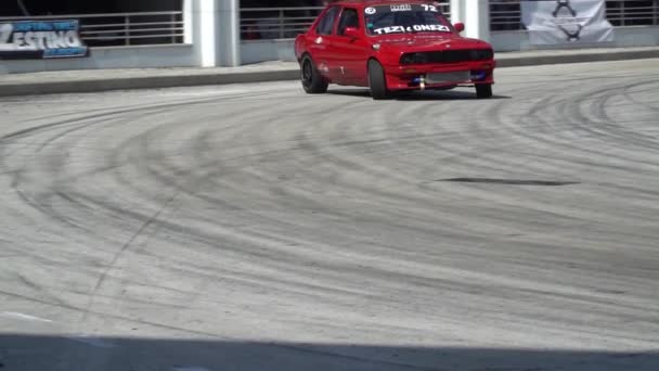 Plovdiv Bulgarije Juni 2019 Drivers Demonstreren Drifting Technieken Stijlen Van — Stockvideo