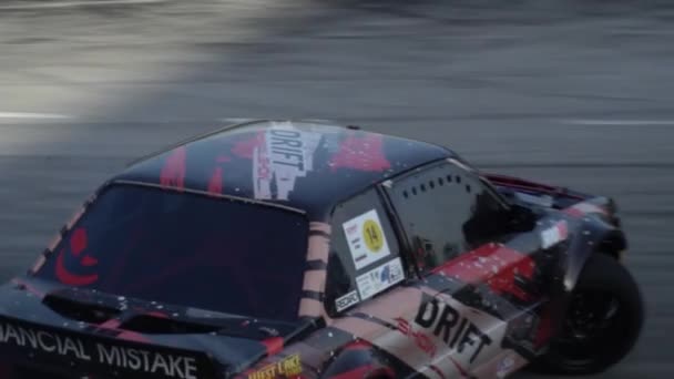 Plovdiv Bulgarije Juni 2019 Drivers Demonstreren Drifting Technieken Stijlen Van — Stockvideo