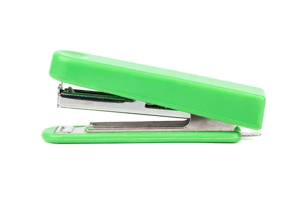Green stapler isolate — Stock Photo, Image