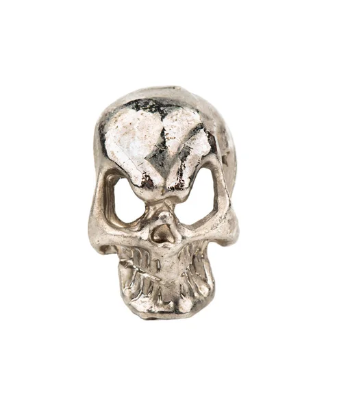 Metal chrome skull Royalty Free Stock Photos