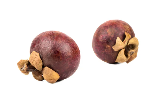 Två mangostanfrukten — Stockfoto