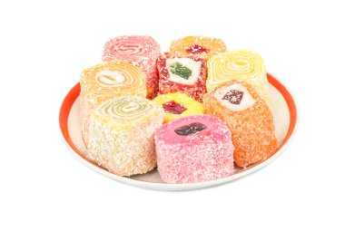 Bir tabak içinde lokum lokum