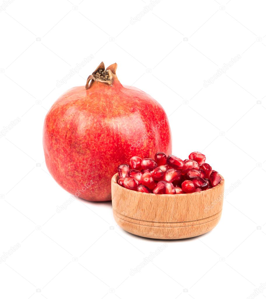 Pomegranate with grains
