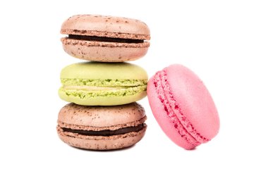 Lezzetli çok renkli acıbadem kurabiyesi