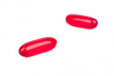 İki kırmızı hapı kapsülü