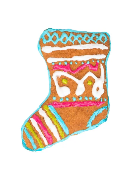 Christmas cookies sock — Stock Photo, Image