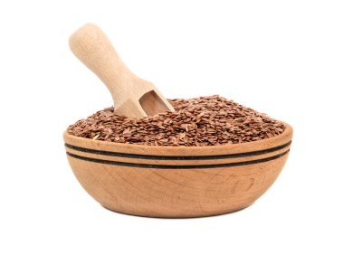 Kabın içinde keten tohumu