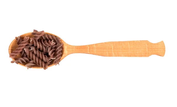 Pasta Fusilli en cuchara —  Fotos de Stock