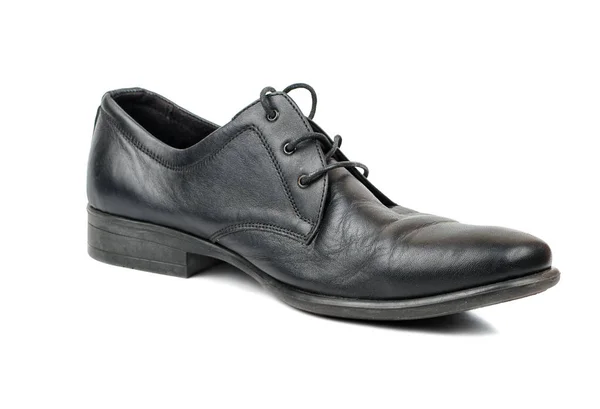Pánské černé šaty boty — Stock fotografie