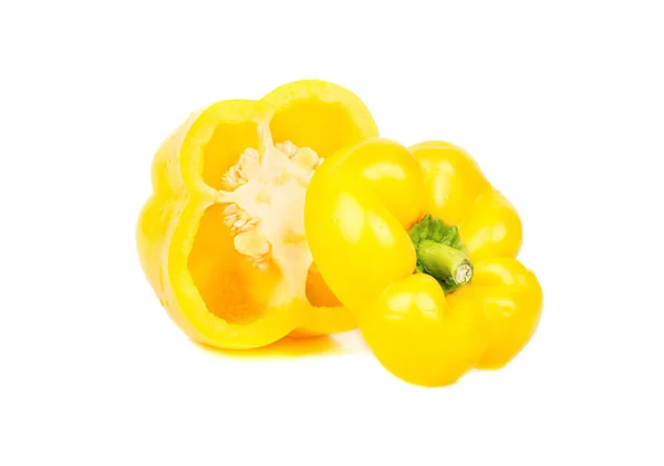 Cut yellow pepper — Stock Photo, Image