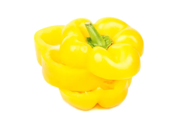 Cut yellow pepper — Stock Photo, Image