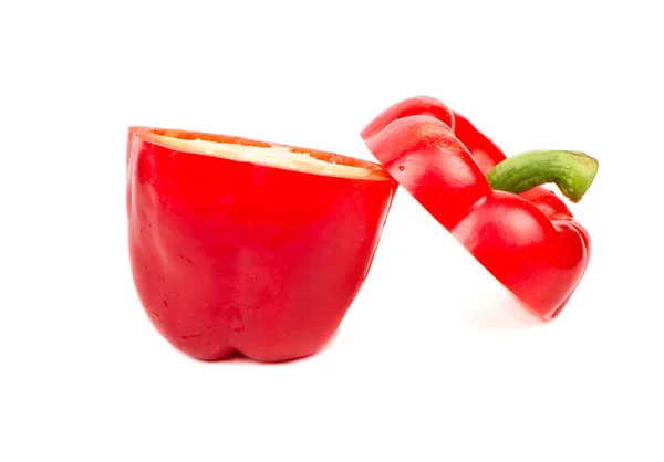 Cut red pepper — Stock Photo, Image