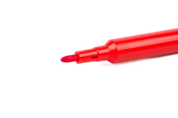 Červené plsti pero — Stock fotografie
