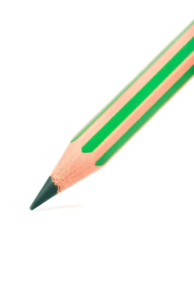 Green pencil close-up — Stock Photo, Image