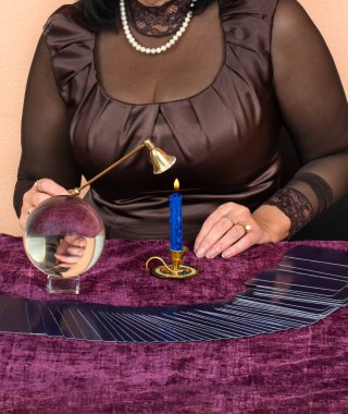Woman fortune teller clipart