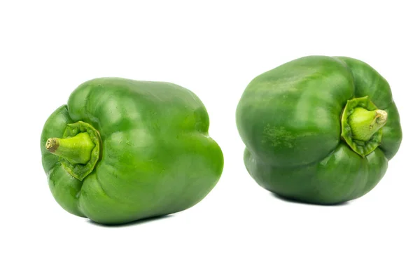 Zwei grüne Paprika — Stockfoto