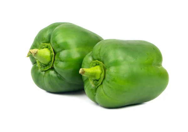 Two green peppers — Stock Photo, Image