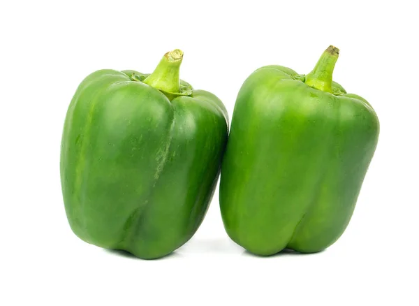 Zwei grüne Paprika — Stockfoto