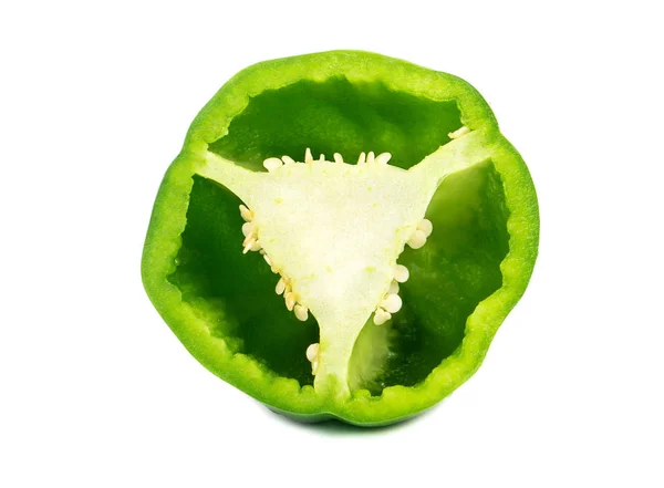 Meia pimenta verde — Fotografia de Stock
