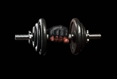 elinde dumbbell