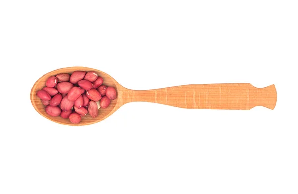 Peanuts in spoon — Stock Photo, Image