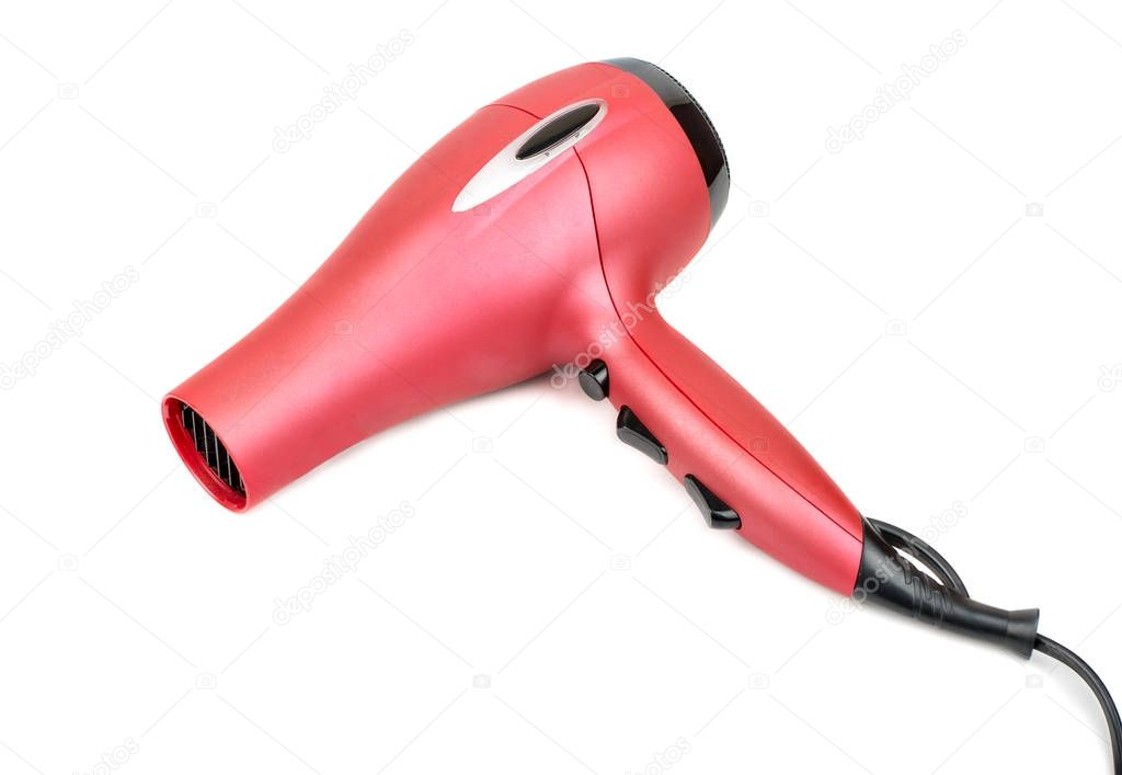 Pink hairdryer