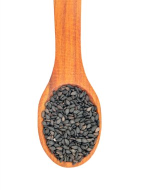 Kaşık içinde siyah susam