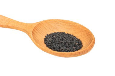 Kaşık içinde siyah susam