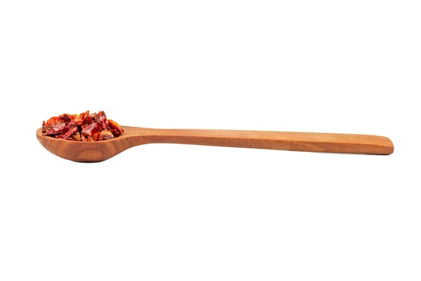 Pimienta roja seca en cuchara — Foto de Stock