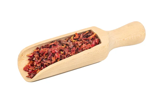 Pimienta roja seca en cucharada — Foto de Stock