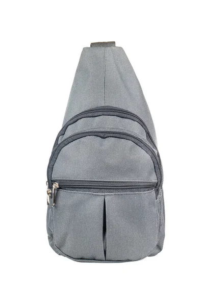 Küçük gri sırt çantası — Stok fotoğraf