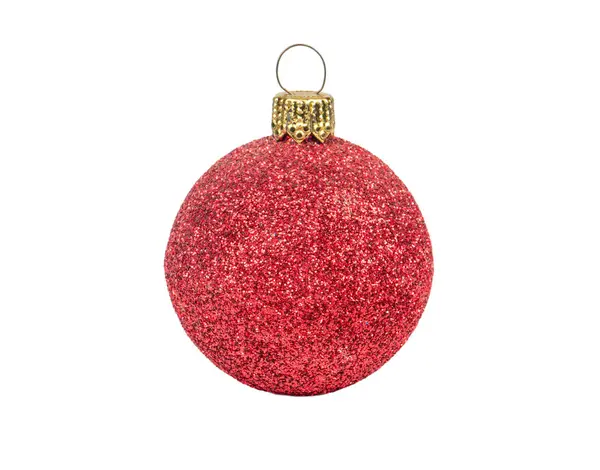 Red Christmas ball — Stock Photo, Image