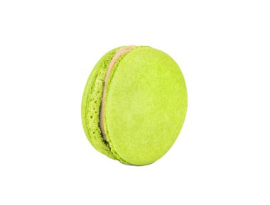 Fıstıklı badem kurabiyeleri izole edilmiş.