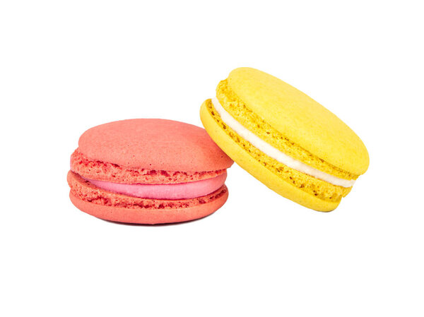 Raspberry and lemon macaroon