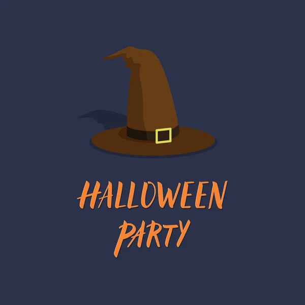 Fiesta de Halloween sombrero icono . — Archivo Imágenes Vectoriales