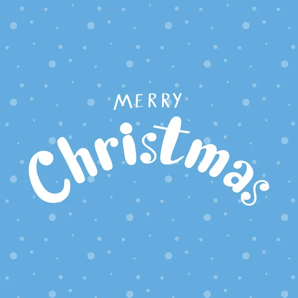 Frase caligráfica escrita a mano Feliz Navidad en backgr nevado — Archivo Imágenes Vectoriales