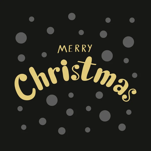 Caligrafía frase dorada Feliz Navidad para tarjeta o banner de — Archivo Imágenes Vectoriales