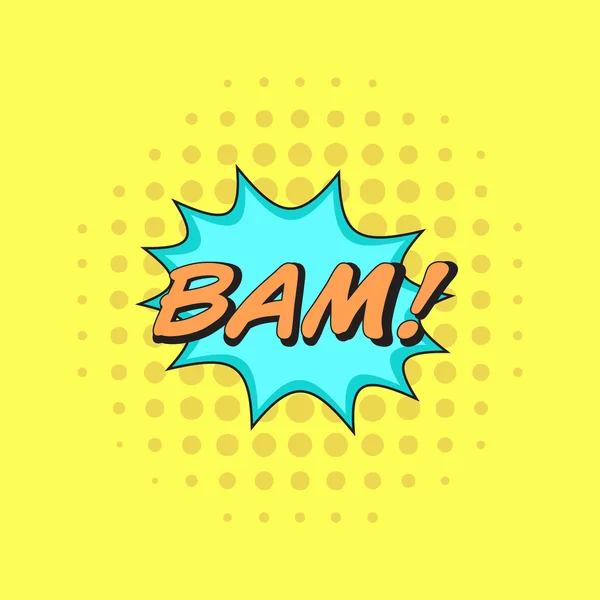 Класичні комікси книги мовна наклейка BAM ! — стоковий вектор
