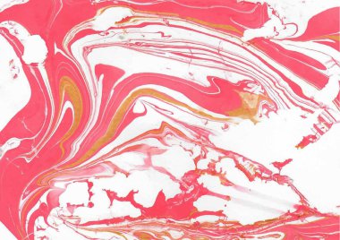 Altın-pembe-beyaz dikdörtgen renkte mermer soyut tasarım