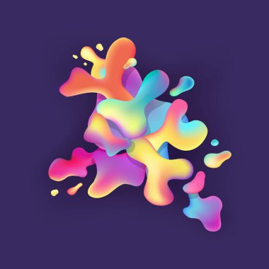 Mor zemin üzerine sıvı soyutlama kompozisyon. Elle çizilmiş kafes tasarımı