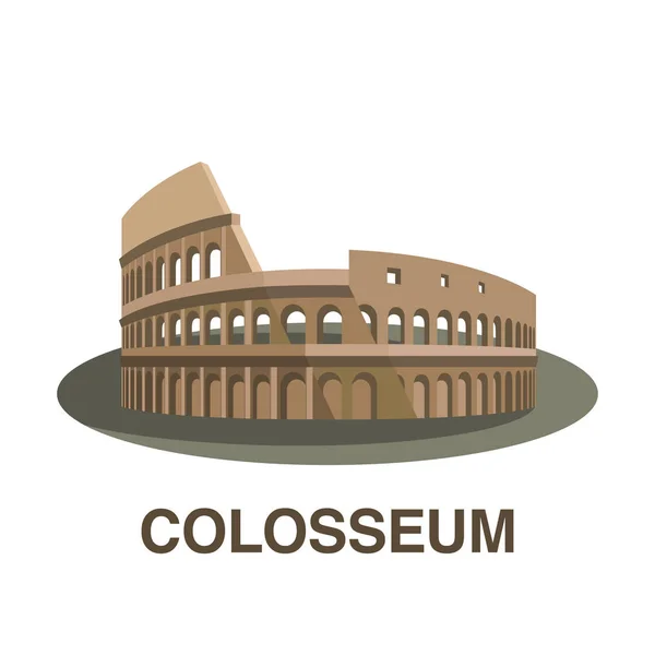 Dünyanın yeni 7 harikasından biri: Colosseum — Stok Vektör