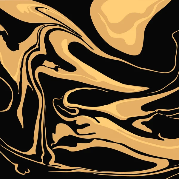黑色和金色矢量大理石污渍方形构成第 3 版 — 图库矢量图片