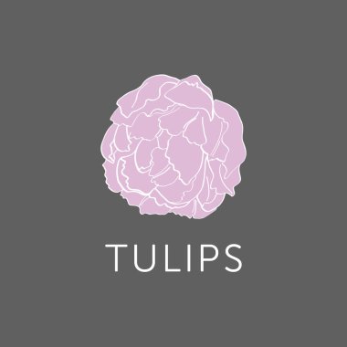 Lale çiçek anahat kroki v.1